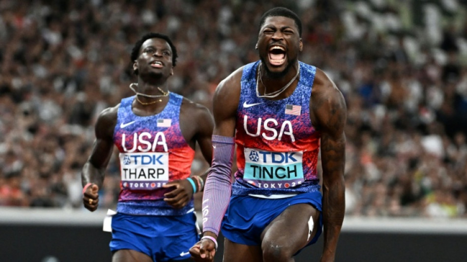 American Cordell Tinch wins world 110m hurdles gold