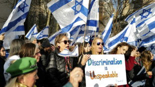 Demonstranten fordern vor UN-Sitz Solidarität mit von Hamas misshandelten Frauen