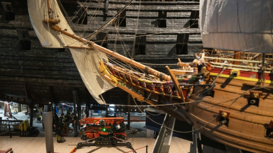 Delicada operación de restauración de un navío de guerra sueco hundido hace cuatro siglos