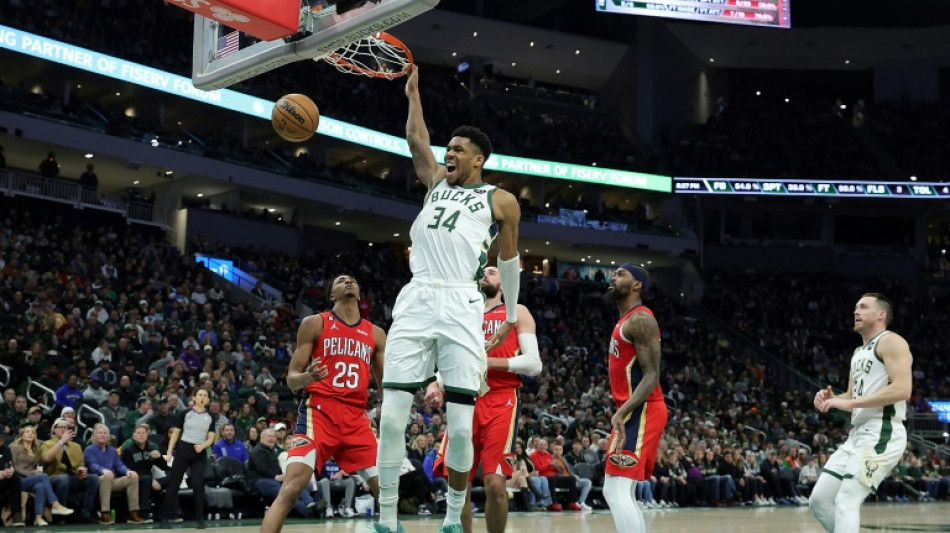 Antetokounmpo vuela en la cancha y con 50 puntos gu&iacute;a a los Bucks en un triunfo sobre los Pelicans