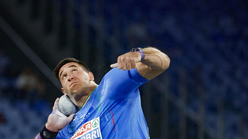 Europei atletica: Fabbri &egrave; oro nel getto del peso
