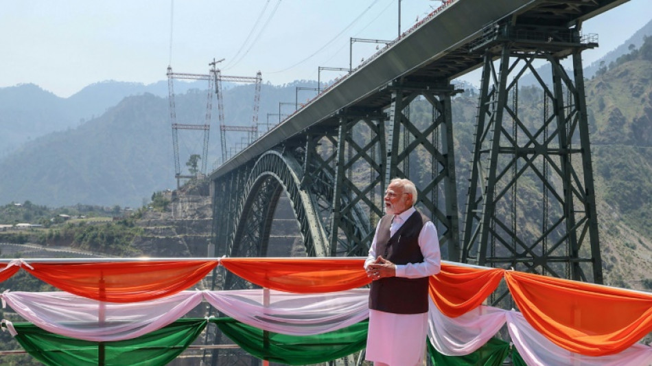 India's Modi opens strategic railway in contested 'crown jewel' Kashmir