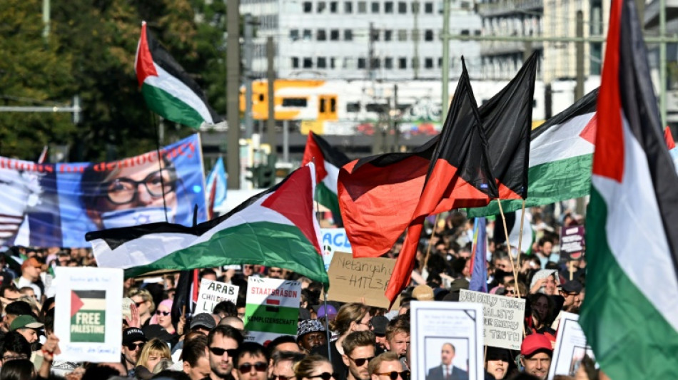 Gaza-Demonstrationen in Berlin begonnen - Polizei mit Gro&szlig;aufgebot im Einsatz