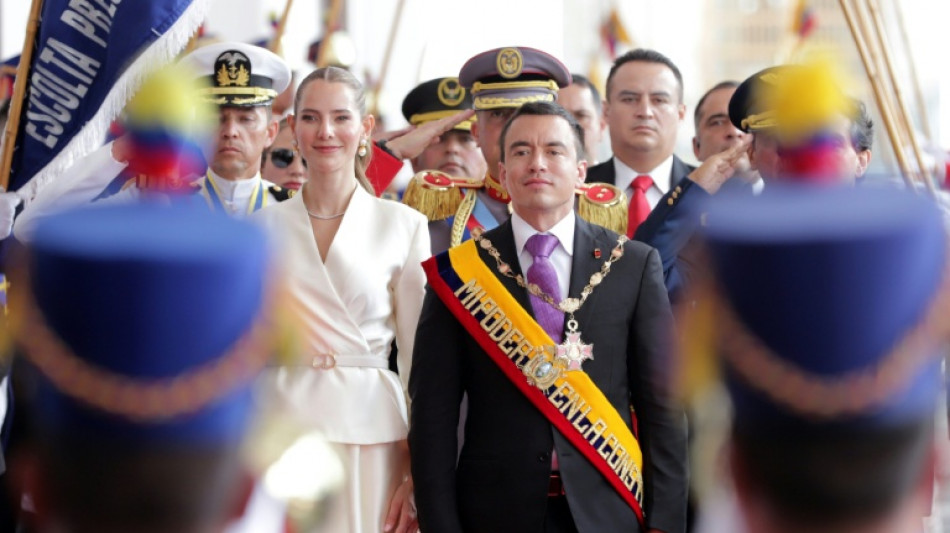 At 2nd inauguration, Noboa vows to 'save' Ecuador from gangs
