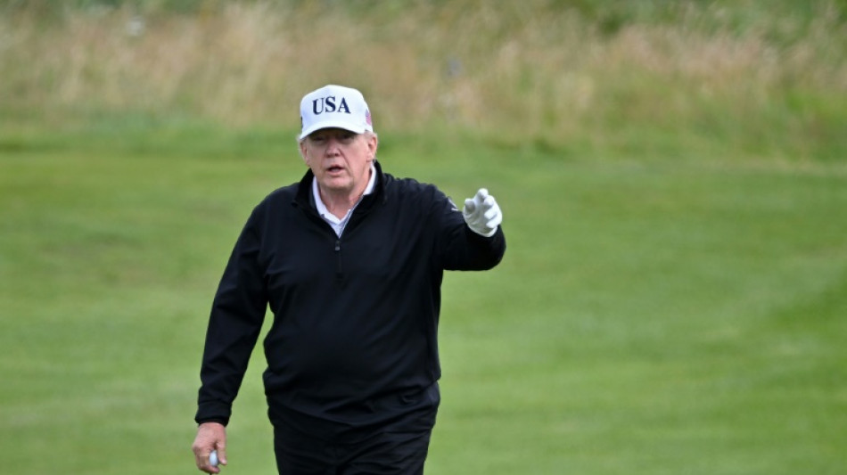 Golf y protestas en la visita de Trump a Escocia