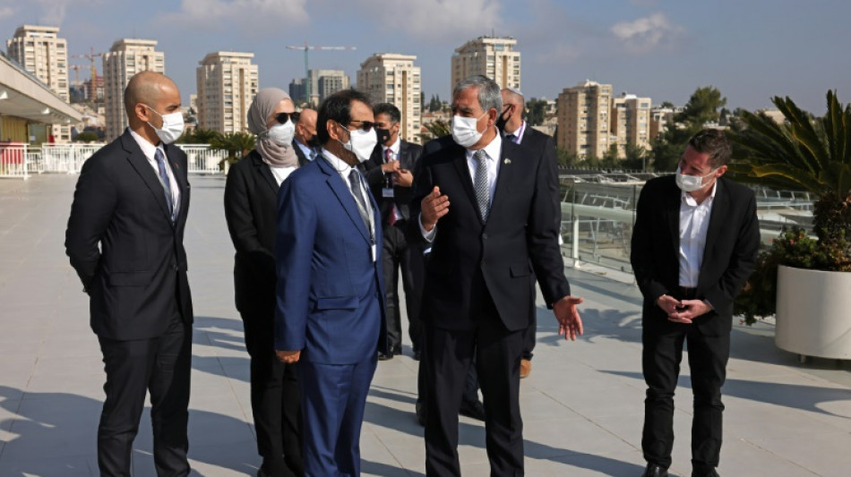Una delegación del Consejo Nacional Federal de Emiratos visita por primera vez el Parlamento israelí