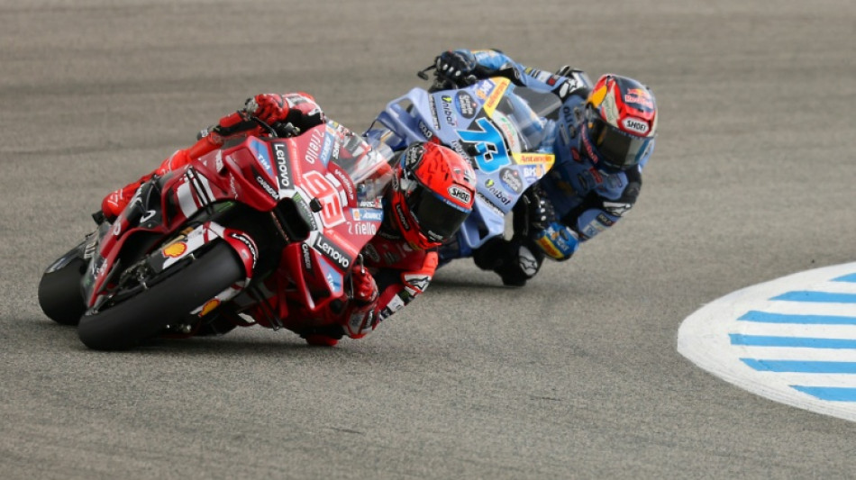 MotoGP: Marc Marquez (Ducati) profite de chutes dues &agrave; la pluie pour s'imposer au sprint du GP d'Espagne