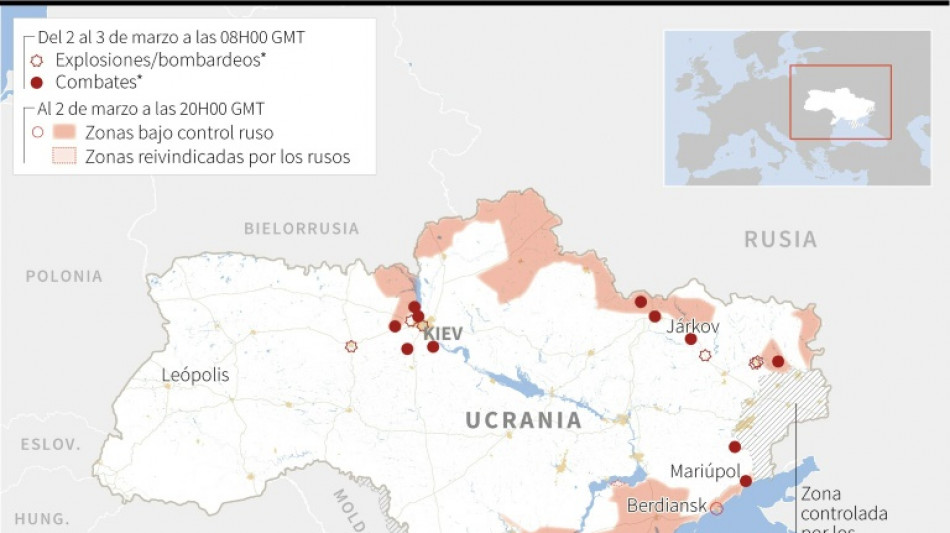 Putin dice que invasi&oacute;n de Ucrania avanza "seg&uacute;n lo previsto"