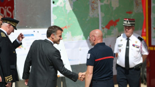 Incendies: nuit "calme" en for&ecirc;t de Fontainebleau, Macron sur place