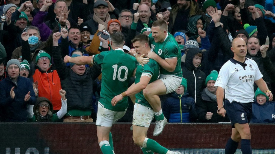 Rugby: l'Irlande corrige les tenants du titre gallois (29-7) en ouverture du Tournoi des six nations