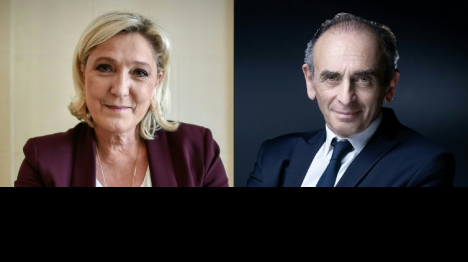 Présidentielle: duel à distance entre Zemmour et Le Pen en attendant Macron