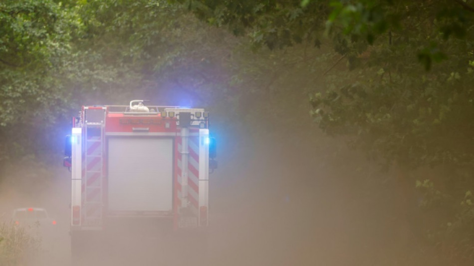 Einsatzkr&auml;fte k&auml;mpfen weiter gegen Waldbrand bei J&uuml;terbog in Brandenburg