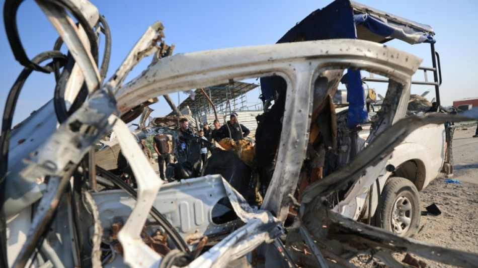 Un ministerio de Gaza reporta nueve polic&iacute;as muertos en un bombardeo israel&iacute;