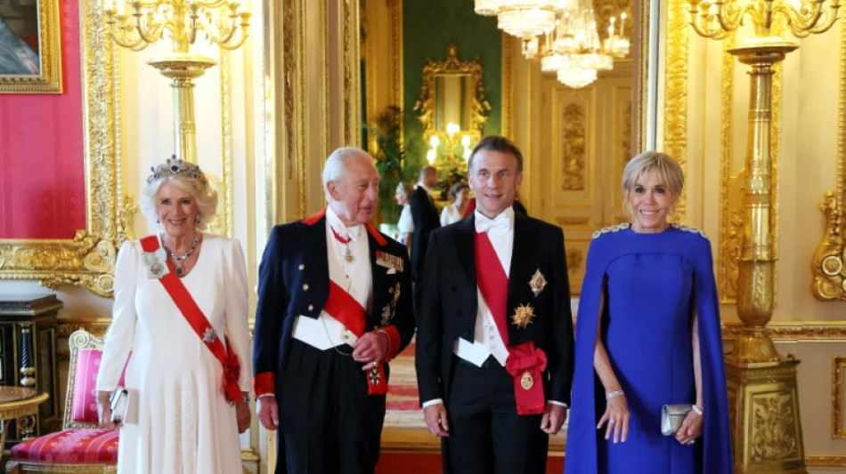 Faste royal et "entente amicale" au premier jour de la visite d'Etat de Macron au Royaume-Uni