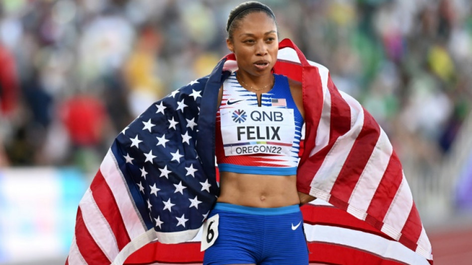 Mondiaux d'athl&eacute;tisme: adieux en bronze pour l'ic&ocirc;ne Allyson Felix