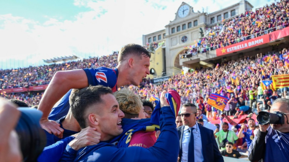 Espagne: le Bar&ccedil;a r&eacute;siste &agrave; un tripl&eacute; de Mbapp&eacute; et s'envole vers le titre