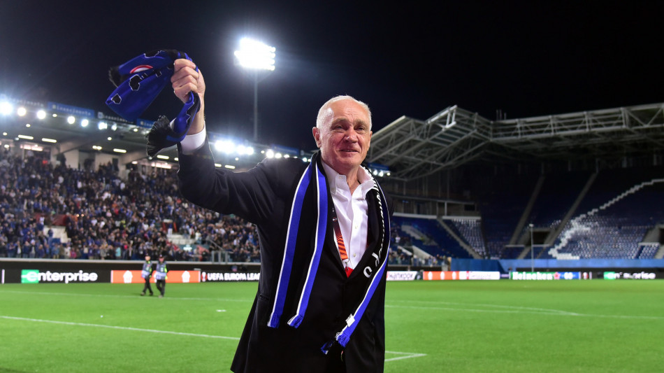 Europa League: Antonio Percassi, l'Atalanta &egrave; nella storia