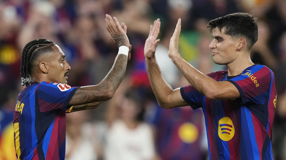 Raphinha e Fermin Lopez, il Barcellona batte 2-0 l'Athletic in Liga