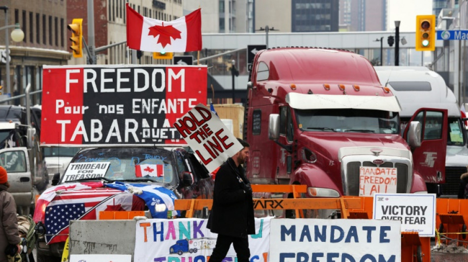 Manifestantes en Canadá listos a "todo" por su "libertad" ante restricciones anticovid-19