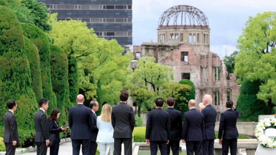 L&iacute;deres do G7 prestam homenagem &agrave;s v&iacute;timas da bomba at&ocirc;mica de Hiroshima