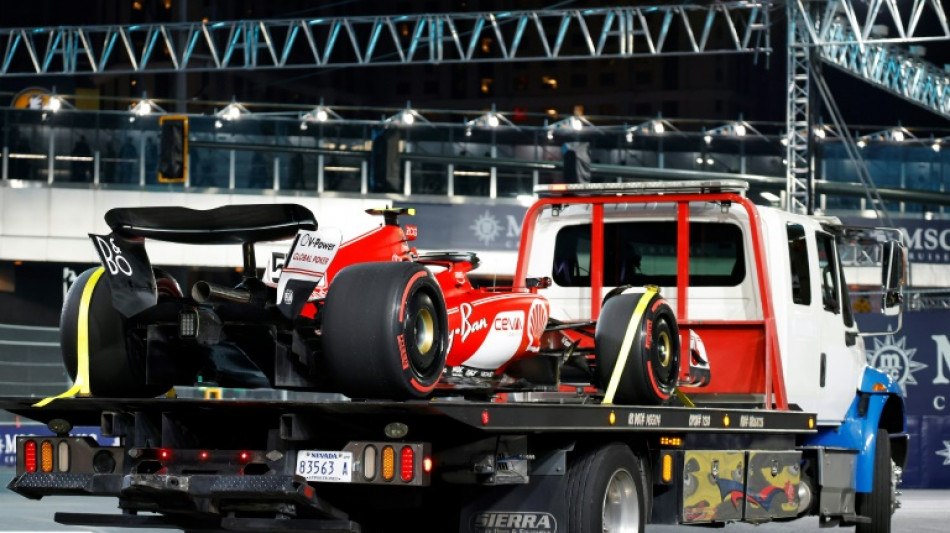 F1: les premiers essais libres à Las Vegas arrêtés après 10 minutes